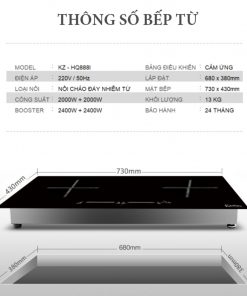 Bếp Điện Từ Đôi KANZO KZ-HQ888I Germany Technology (6)