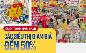 giảm giá ở siêu thị